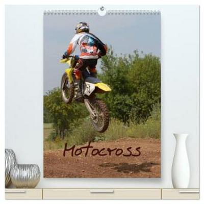 Motocross Terminplaner (hochwertiger Premium Wandkalender 2026 DIN A2 hoch), Kunstdruck in Hochglanz