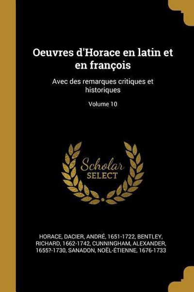 Oeuvres d’Horace en latin et en françois