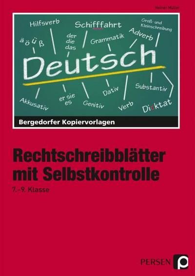Rechtschreibblätter mit Selbstkontrolle
