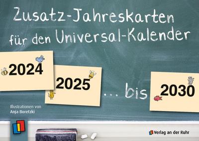 Zusatz-Jahreskarten 2024 - 2030 für den Universal-Kalender