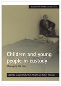 Children and young people in custody