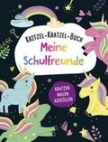 Kritzel-Kratzel-Buch Meine Schulfreunde (Einhörner)