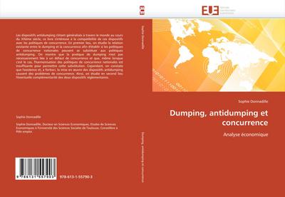 Dumping, antidumping et concurrence - Sophie Donnadille
