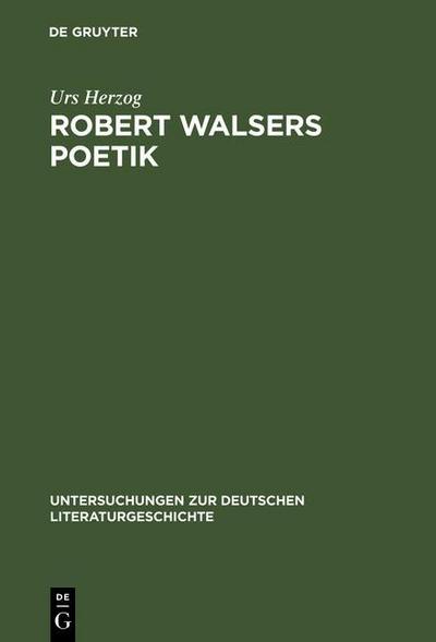 Robert Walsers Poetik