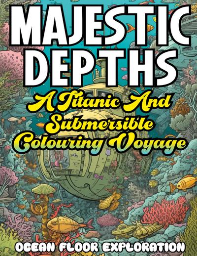 MAJESTIC DEPTHS- A Titanic and submersible Coloring Voyage
