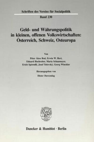 Geld- und Währungspolitik in kleinen, offenen Volkswirtschaften.