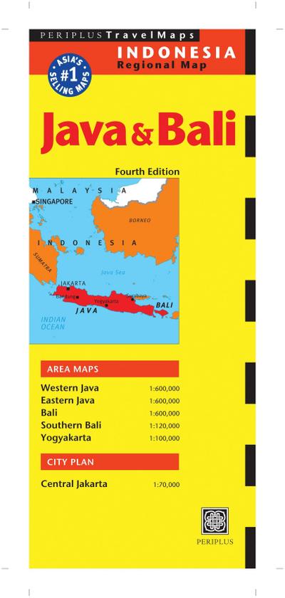 Java & Bali Travel Map Fourth Edition
