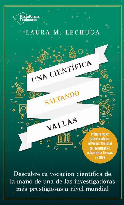 Una científica saltando vallas