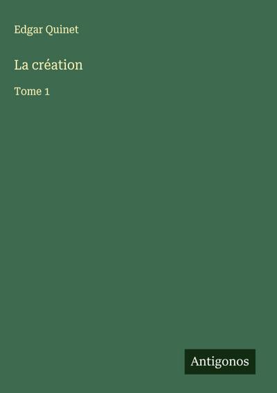 La création