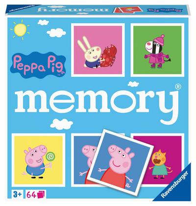 Ravensburger - 20886 - Peppa Pig memory®, der Spieleklassiker für alle Fans der TV-Serie Peppa Pig, Merkspiel für 2-8 Spieler ab 3 Jahren