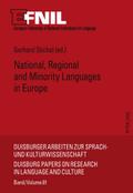 National, Regional and Minority Languages in Europe