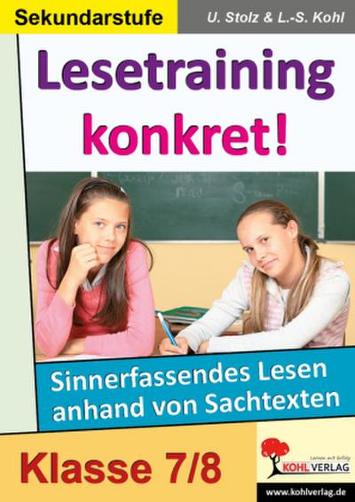 Lesetraining konkret! 7./8. Schuljahr