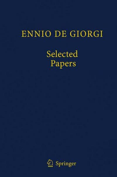 Ennio De Giorgi: Selected Papers