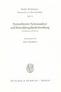 Systemtheorie, Systemanalyse und Entwicklungsländerforschung.