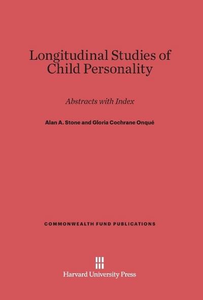 Longitudinal Studies of Child Personality