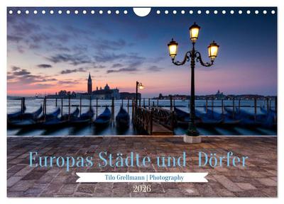 Europas Städte und Dörfer (Wandkalender 2026 DIN A4 quer), CALVENDO Monatskalender