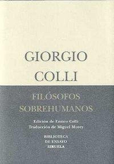 Filósofos sobrehumanos
