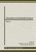 Renewable and Sustainable Energy II