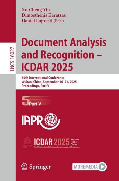 Document Analysis and Recognition - ICDAR 2025
