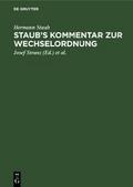 Staub’s Kommentar zur Wechselordnung
