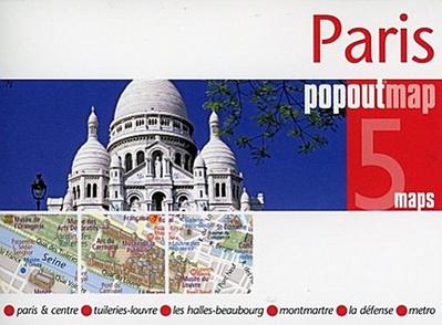 Paris PopOut Map, 5 maps