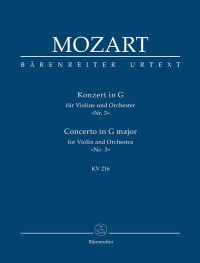 Konzert G-Dur KV216 fürVioline und Orchester