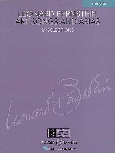 Art Songs and Arias: 29 Selections. hohe Stimme und Klavier.: High Voice - Leonard Bernstein