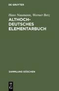 Althochdeutsches Elementarbuch