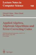 Applied Algebra, Algebraic Algorithms and Error-Co