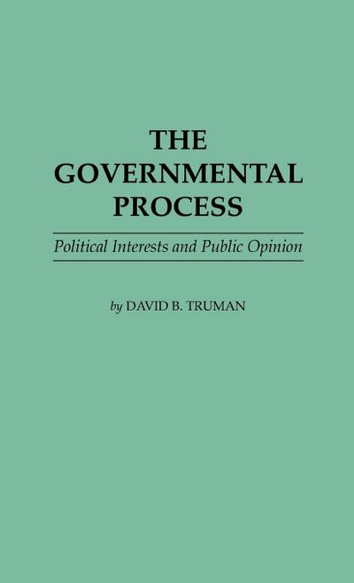 The Governmental Process