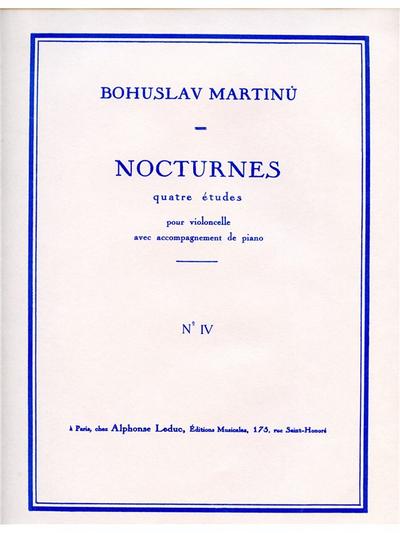 Nocturnespour violoncelle et piano