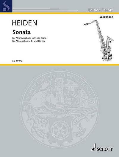 Sonatafor alto saxophone and piano