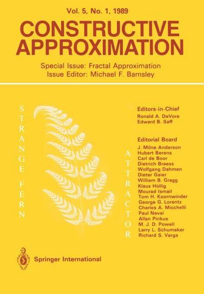 Constructive Approximation