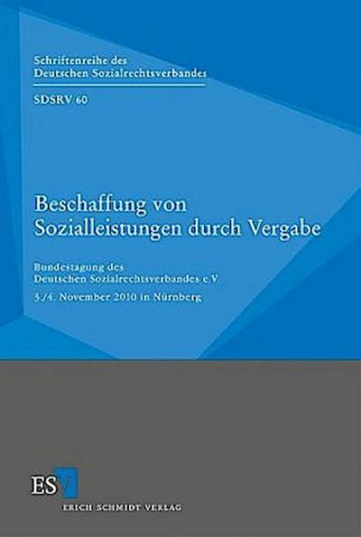 Beschaffung von Sozialleistungen durch Vergabe