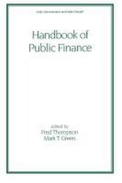 Handbook of Public Finance