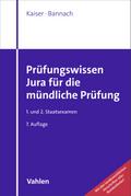 Prüfungswissen Jura für die mündliche Prüfung