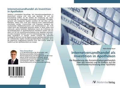 Internetversandhandel als Investition in Apotheken