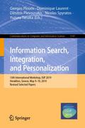 Information Search, Integration, and Personalizati