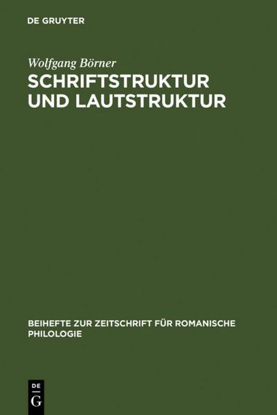 Schriftstruktur und Lautstruktur