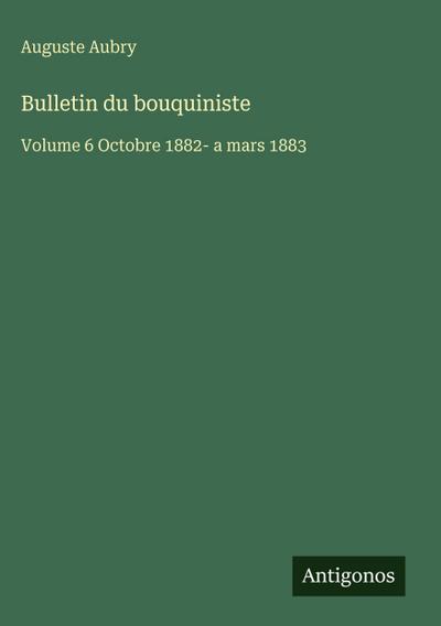 Bulletin du bouquiniste