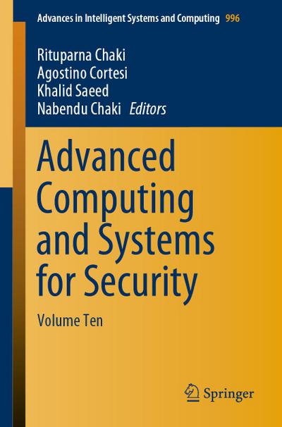 Advanced Computing and Systems for Security