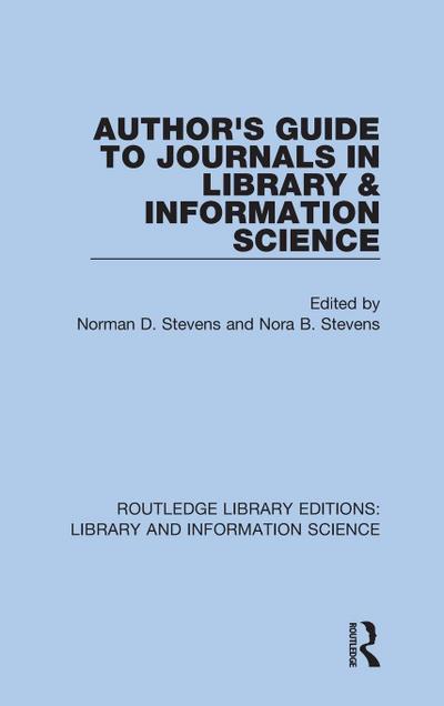 Author’s Guide to Journals in Library & Information Science