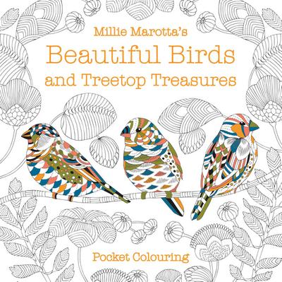 Millie Marotta’s Beautiful Birds and Treetop Treasures Pocket Colouring