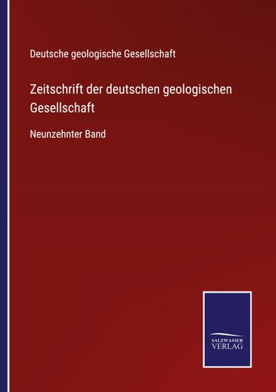 Zeitschrift der deutschen geologischen Gesellschaft