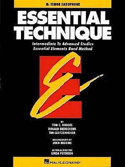 Essential Technique - BB Tenor Saxophone Intermediate to Advanced Studies (Book 3 Level)