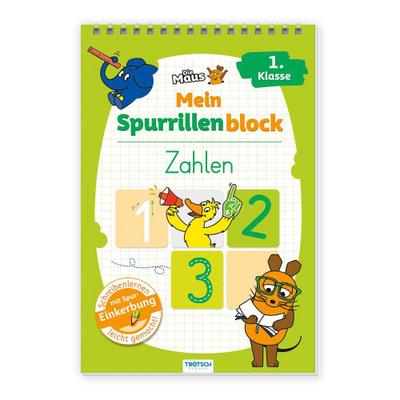 TRÖTSCH - Die Maus Mein Spurrillenblock Zahlen Übungsbuch