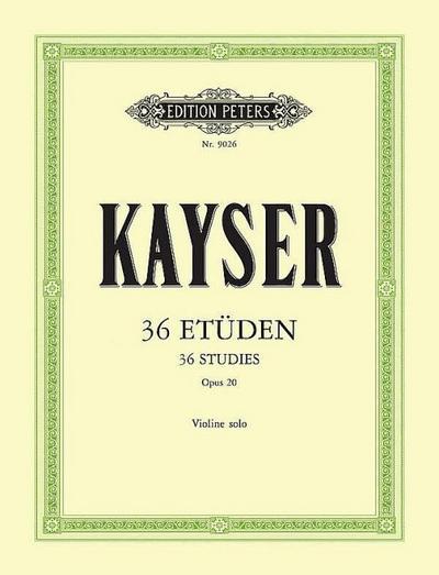 36 Etüden op. 20