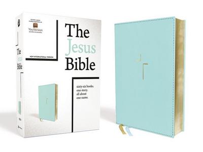 The Jesus Bible, NIV Edition, Leathersoft, Blue, Comfort Print: New International Version, Robin’s Egg, Leathersoft, Comfort Print