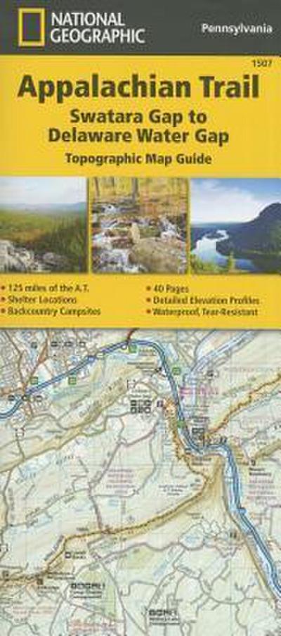 Appalachian Trail: Swatara Gap to Delaware Water Gap Map [Pennsylvania]