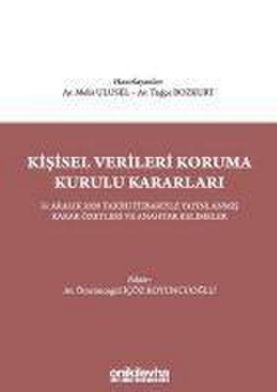 Kisisel Verileri Koruma Kurulu Kararlari
